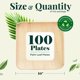 thumbnail image 5 of Platos desechables KoalaLove Palm Leaf Bamboo de 25 cm, paquete de 100, 5 of 8