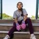 thumbnail image 5 of Guantes de Bateo Franklin Sports Juvenil Talla Mediana Rosa/Azul, 5 of 6