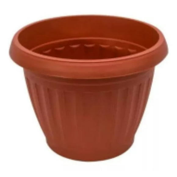 Macetero Redondo Plastico Para Las Plantas Pack 3 Unidades jardineras de 15 cm