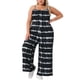 thumbnail image 2 of Mono de Escuela Universitaria para Mujer Talla Grande, Estilo Tie-Dye, con Tirantes Ajustables, Sin Mangas, Elástico, Pierna Ancha, Casual de Verano, Pantalones Largos, Talla 4X, Negro, 2 of 6