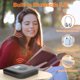 thumbnail image 2 of Reproductor de CD portátil MONODEAL Bluetooth con altavoces de 1800 mAh, 2 of 9