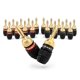 thumbnail image 1 of Conectores banana Sewell de 10 pares, chapado en oro, 4 cm, 1 of 8