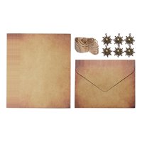 Bothyi - 6 Piezas Papelería Y Sobres Carta Con Cuerda Para Invitaciones Sol