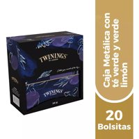 Twinings - Té Caja Metálica Té Verde 20 Bolsas