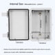 thumbnail image 4 of Caja de conexiones LMioEtool de plástico ABS IP65 impermeable 150 x 100 x 70 mm, 4 of 8
