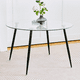 thumbnail image 1 of Mesa Lyon Redonda de Vidrio Base Negro 120cm, 1 of 2