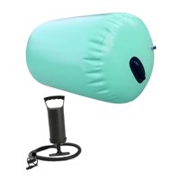 Magideal - Colchoneta De Gimnasia, Rodillo De Aire Inflable Para Entrenamiento De Volteretas Hacia Atrás, Barril De Tumbling Inflable, Cilindro De Pvc, Equipo De 80 Cm X 100 Cm