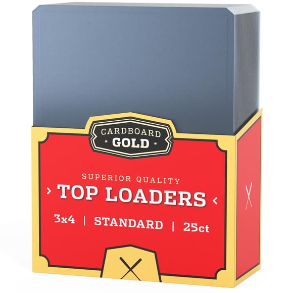 Toploaders para tarjetas coleccionables Cardboard Gold 35 pt, 25 piezas