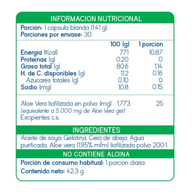 Aloe Vera  Suplemento para Reflujo, Gastritis y Digestin | Lider