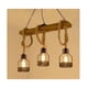 thumbnail image 3 of Lámpara Techo Colgante Cáñamo Madera Metal Vintage, 3 of 3