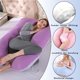 thumbnail image 3 of Almohada para embarazadas, almohada en forma de U desmontable y lavable, cojín grande, almohada de cintura, 3 of 5