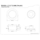 thumbnail image 4 of Brida para triturador de basura Kingston Brass BS3003, latón envejecido, 4 of 4