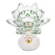 thumbnail image 3 of vela de flor de loto de cristal titular de candelita decoración feng shui casa verde, 3 of 3