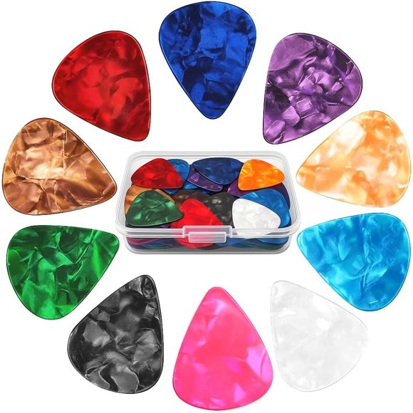 Púas de guitarra NEWJMM, 60 piezas, 0,46, 0,71 y 0,96 mm