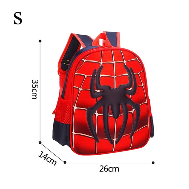 3D three dimensional children's schoolbag cartoon spider shoulder bag cute boy bag