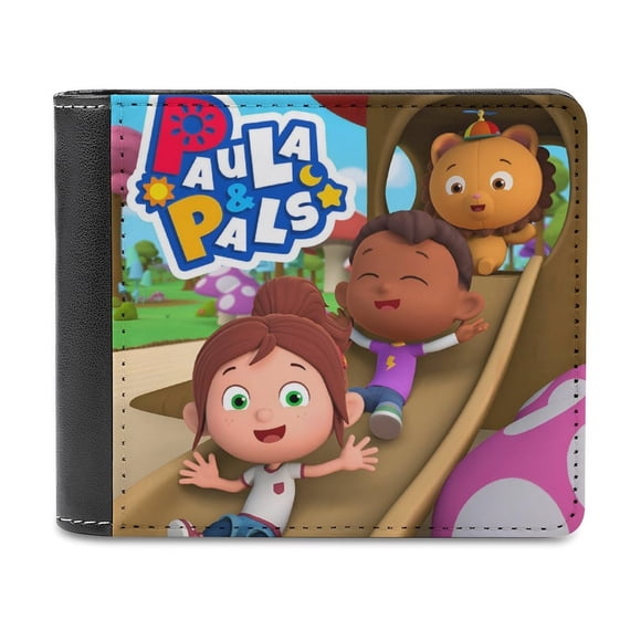 Paula y Amigos Cartera de Cuero PU para Hombres, Tarjetero Bifold Delgado, Cartera Minimalista de Cuero Sintético Suave