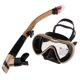 thumbnail image 3 of Máscara De Buceo Antiniebla Conjunto De Esnórquel Gafas De Natación Scuba Snorkel Champán, 3 of 5