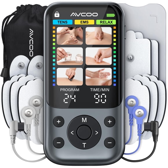 Unidad Tens 3 En 1 Estimulador Muscular 24 Modos Ems