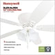 thumbnail image 2 of Ventilador de techo Honeywell Glen Alden 132 cm con luz LED blanco, 2 of 9