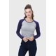 thumbnail image 1 of Polera Mujer Bicolor Azul, 1 of 4