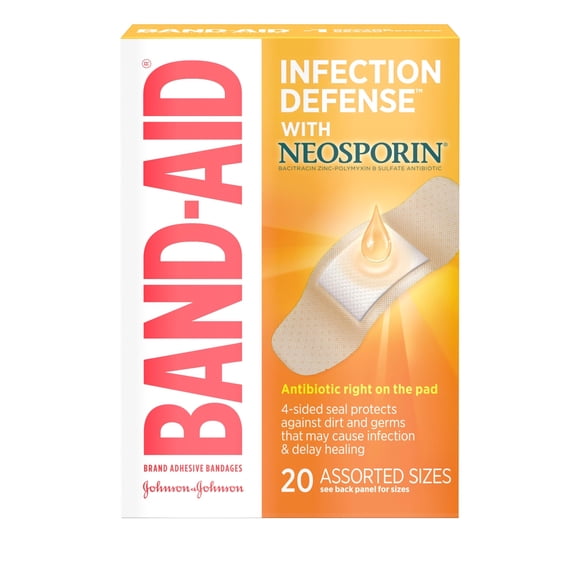 Vendajes adhesivos para prevenir infecciones con neosporina, 20 unidades