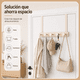 thumbnail image 3 of Perchero para Puerta Sin Taladro con 5 Ganchos Color Blanco Crema, 3 of 5