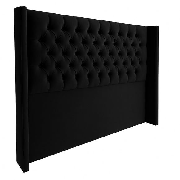 Respaldo Verona Negro con Brazos Laterales – 2 Plazas