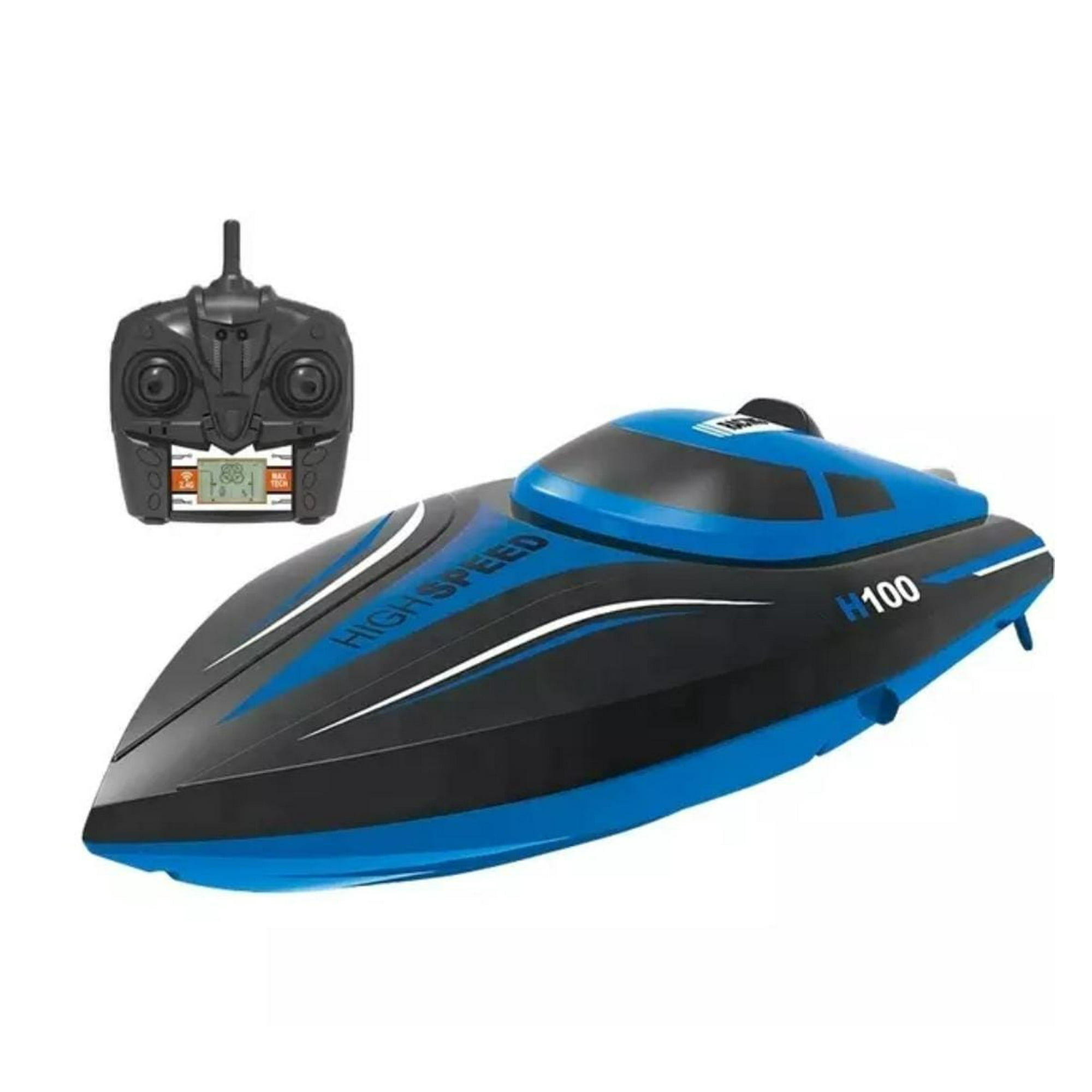 Maravillas Valdivia - Lancha Control Remoto H100 Bote Barco 2,4 Ghz Azul