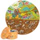 thumbnail image 1 of Puzzle de dinosaurios Boppi, 150 piezas, redondo, 58 cm, para niños, 1 of 9