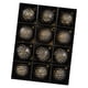 thumbnail image 4 of 12 Bolas Colgantes Navideñas De 3,15 Pulgadas, Versátiles Y Rústicas, Para Decorar El árbol De Navidad, En Negro Y Dorado., 4 of 5