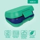 thumbnail image 3 of Bento Box Bentgo Kids Snack 350 ml, 2 compartimentos, color verde y azul marino, 3 of 8