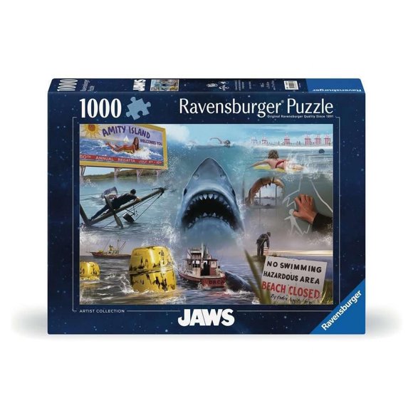 Rompecabezas Ravensburger Universal Studios Jaws 1000 piezas