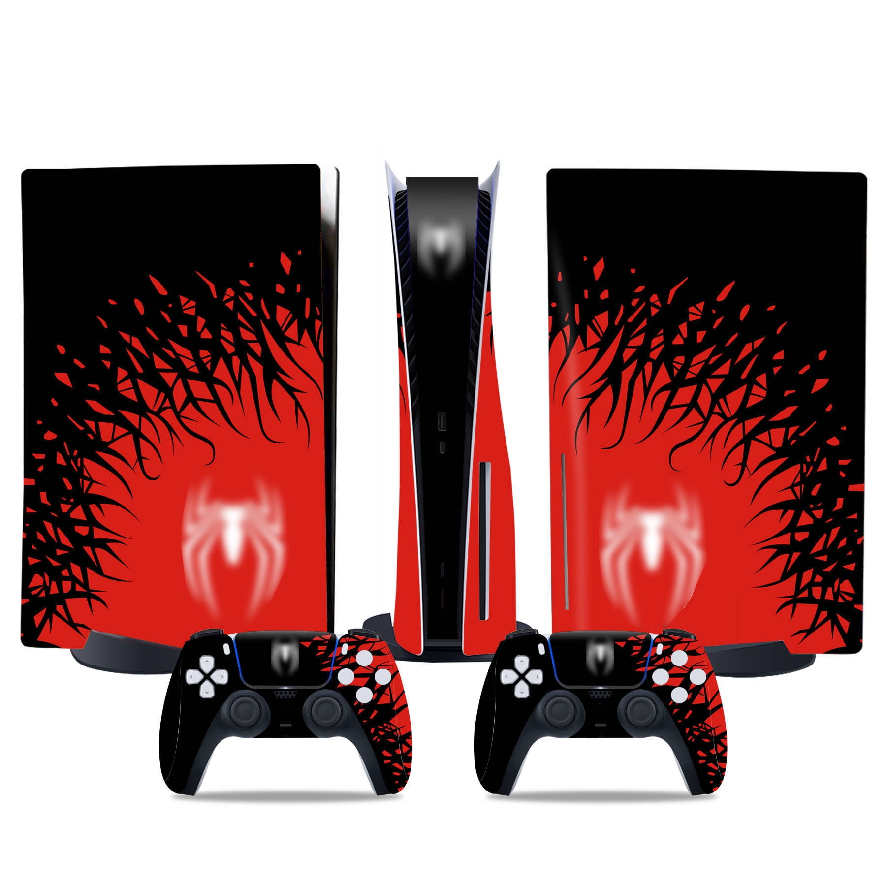 Genérico - Cubiertas De Pegatinas Para Consola Y Controlador De Juego Para Ps5 Edición Disco - Accesorios Protectores De Reemplazo Diy