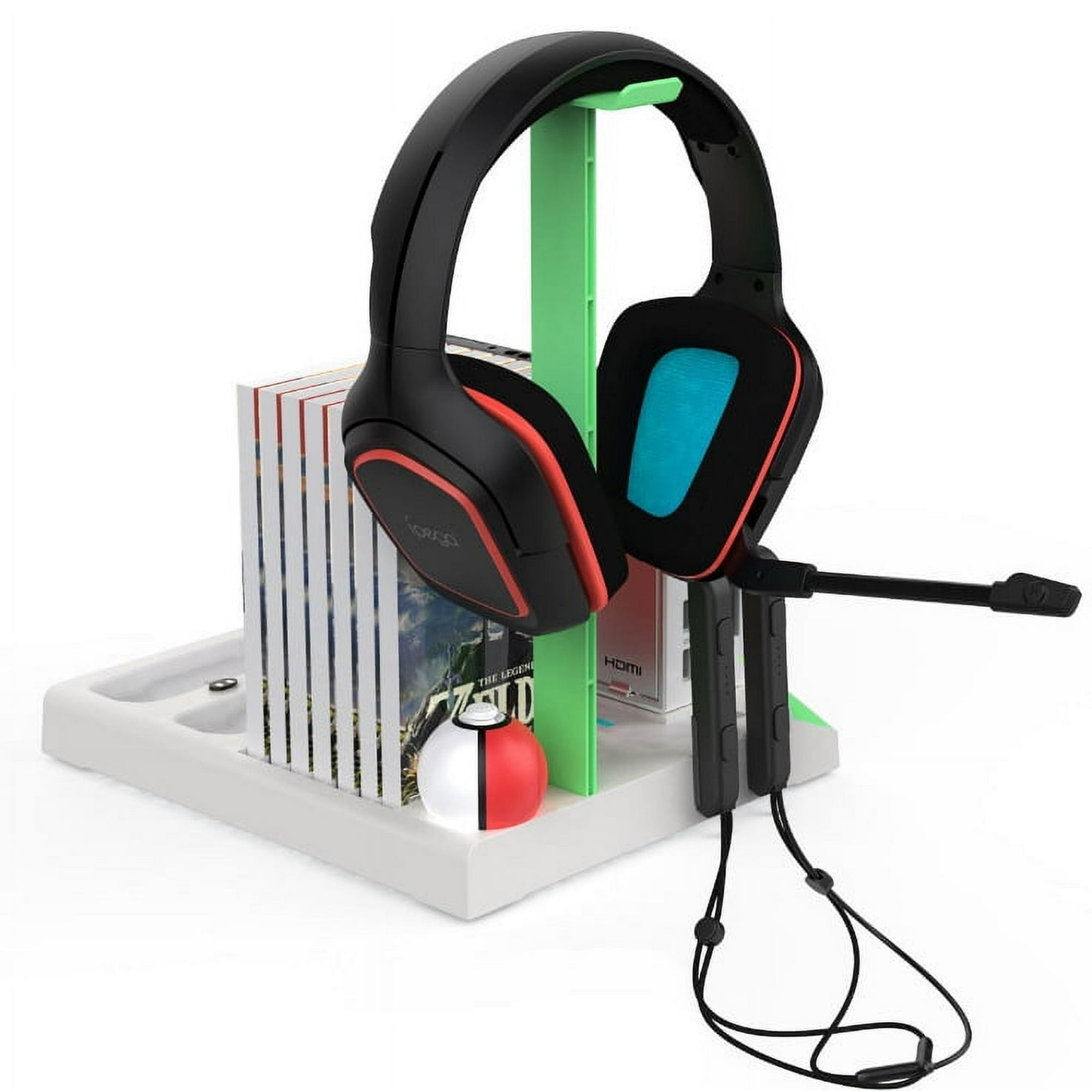 Cargador Multifunción Aaronmei Para Nintendo Switch Pro Blanco