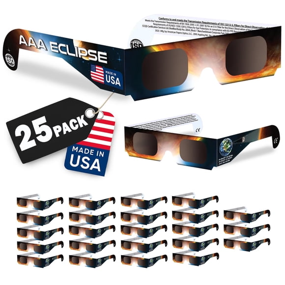 Gafas Solares AAA Eclipse Pack de 25 (ISO 12312-2)
