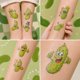 thumbnail image 5 of Tatuajes temporales frawharmone 96 uds con diseños de pepino, 5 of 9
