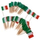thumbnail image 3 of Bandera de 100 piezas decorativas palillos de dientes fiesta comida decoraciones Italia, 3 of 5