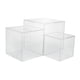 thumbnail image 5 of Elevadores De Anidación De Soporte De Cubo Acrílico De 3 Uds Con Fondo Hueco Para Mostrador De Venta Al Por Menor Transparente, 5 of 5