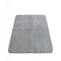 Genérico - Alfombra 150X200 Cm Texturizada Color Gris Claro