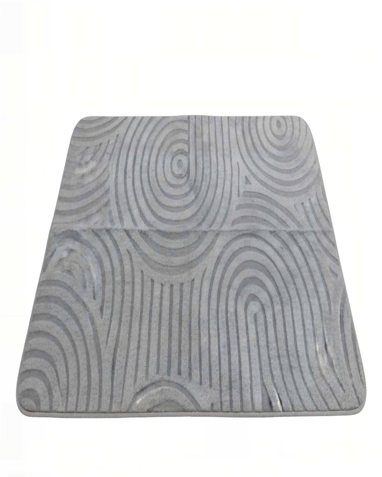 Genérico - Alfombra 150X200 Cm Texturizada Color Gris Claro