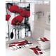 thumbnail image 1 of Juego 5 piezas con Cortina de baño de Tela Poliéster y Forro de Ducha de Plástico, 1 of 7