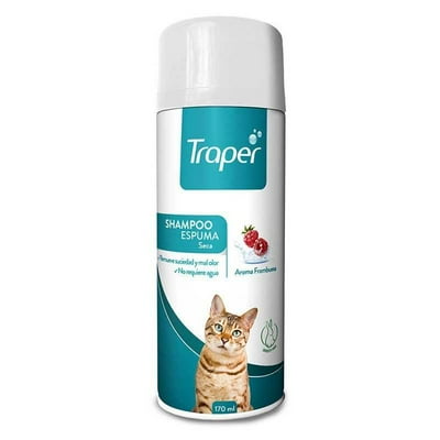 Traper Sh. Espuma Seca Gato 170Cc