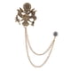 thumbnail image 1 of Broche De Cadena Con Borlas Para Hombre, Alfiler De Traje, Decoración De Traje Para Hombre, Para Regalo, Celebración De Vacaciones, Aureate Antiguo, 1 of 5