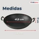 thumbnail image 5 of Wok Chino Acero Inoxidable Antiadherente 34cm Color Negro, 5 of 8