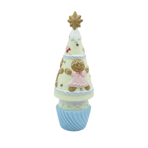 Genérico - Figura Cupcake Arbol Navidad Con Led