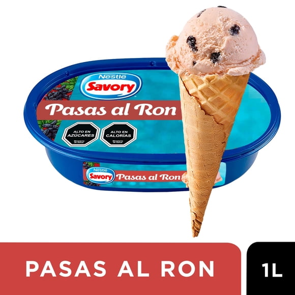 Helado Pasas al Ron Cassata, 1 L