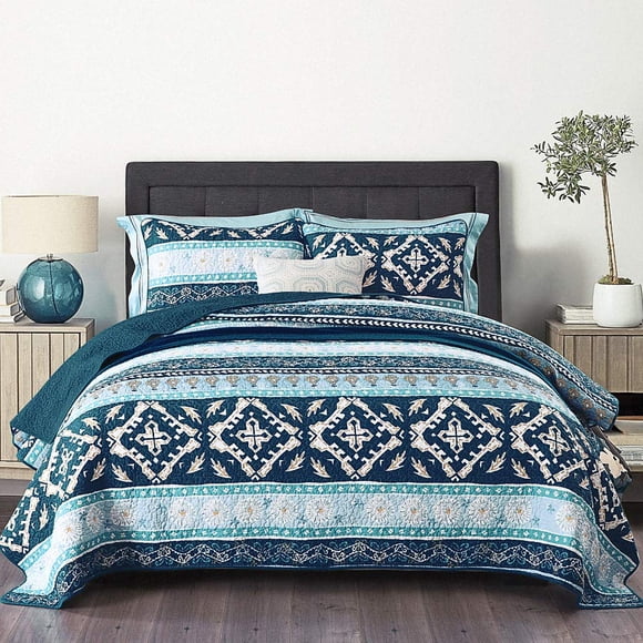 Colcha NEWLAKE para Cama Individual de Algodón con Diseño Boho Chic