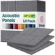 thumbnail image 1 of Paneles acústicos Ekkogo, 12 unidades, insonorizados, 30 x 30 x 1 cm, color gris guijarro, 1 of 7