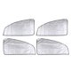 thumbnail image 4 of 2 pares de cortinas de protección parasol magnético lados dobles para ventana oblicua coche, 4 of 5