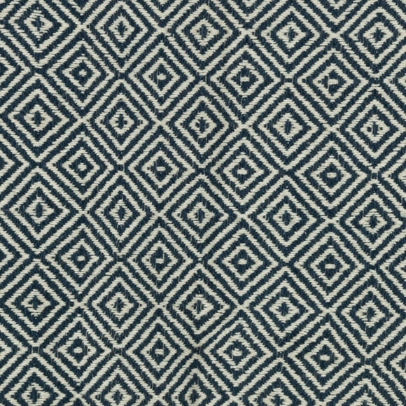 Manta Decorativa Rizzy Home DSFabricsCES Algodón Diamante Azul Marino